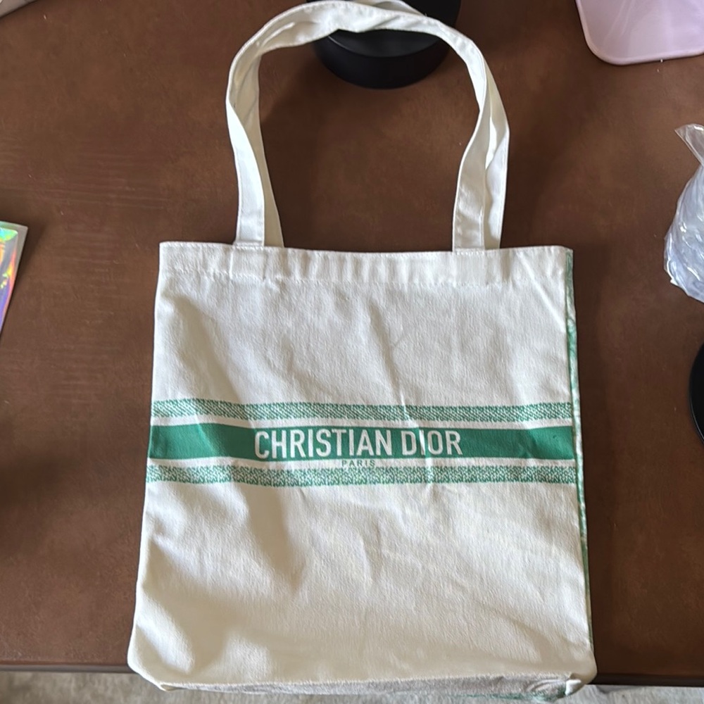 Christian Dior Canvas Tote Bag